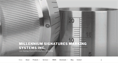 Desktop Screenshot of millenniumsignaturesmarkingsystems.com