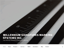 Tablet Screenshot of millenniumsignaturesmarkingsystems.com